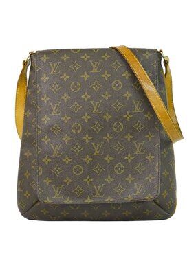 Louis Vuitton LV Musette Monogram Shoulder Bag Pochette Brown